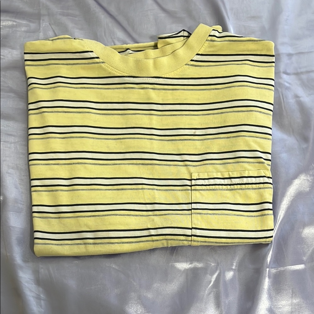 Striped Yellow and Black T-Shirt